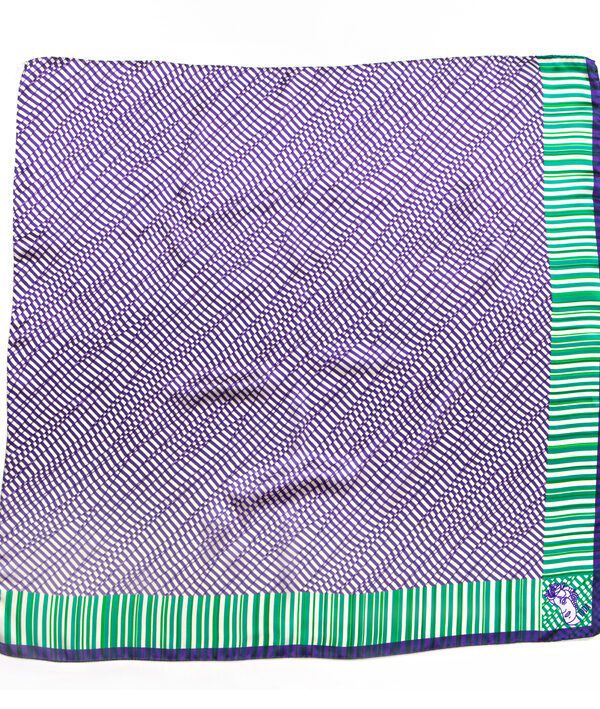 Foulard in raso di seta 90x90 - stampa idda optical